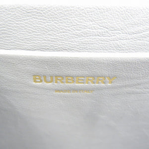 美品 バーバリー レザー シルバー金具 グレー ショルダーバッグ 0374 【中古】BURBERRY