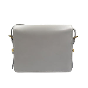 美品 バーバリー レザー シルバー金具 グレー ショルダーバッグ 0374 【中古】BURBERRY