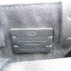 未使用 ヴァレンティノガラヴァーニ キャンバス シルバー金具 ブラック マルチカラー 2WAY ショルダーバッグ 0376【中古】VALENTINO GARAVANI
