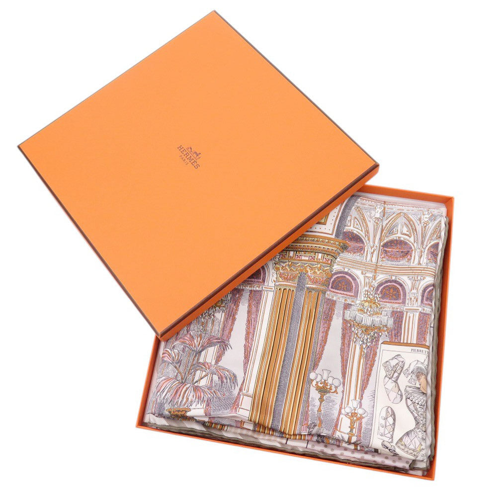 新品同様 エルメス カレ90 グラン テアトル ヌーヴォー シルク マルチカラー スカーフ 0396【中古】HERMES