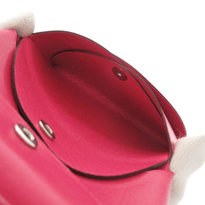 未使用 エルメス カルヴィデュオ シェーブルシャムキラ ローズエクストリーム B刻印(2023年製) カードケース ピンク 0399【中古】HERMES