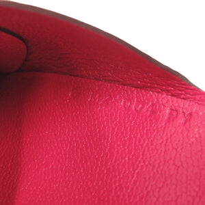 未使用 エルメス カルヴィデュオ シェーブルシャムキラ ローズエクストリーム B刻印(2023年製) カードケース ピンク 0399【中古】HERMES