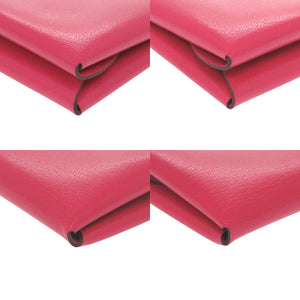 未使用 エルメス カルヴィデュオ シェーブルシャムキラ ローズエクストリーム B刻印(2023年製) カードケース ピンク 0399【中古】HERMES