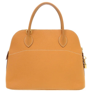 美品 エルメス ボリード31 フィヨルド ナチュラルサブレ ゴールド金具 □I刻印 ハンドバッグ 茶 0401 【中古】 HERMES