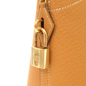 美品 エルメス ボリード31 フィヨルド ナチュラルサブレ ゴールド金具 □I刻印 ハンドバッグ 茶 0401 【中古】 HERMES