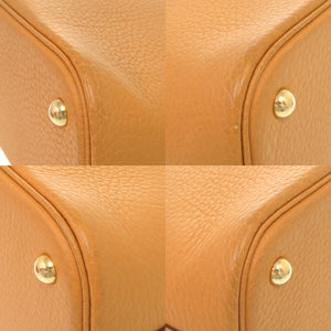 美品 エルメス ボリード31 フィヨルド ナチュラルサブレ ゴールド金具 □I刻印 ハンドバッグ 茶 0401 【中古】 HERMES