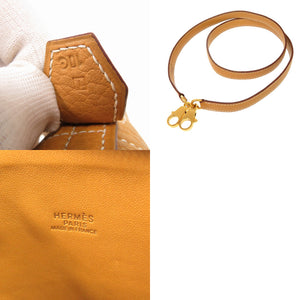 美品 エルメス ボリード31 フィヨルド ナチュラルサブレ ゴールド金具 □I刻印 ハンドバッグ 茶 0401 【中古】 HERMES