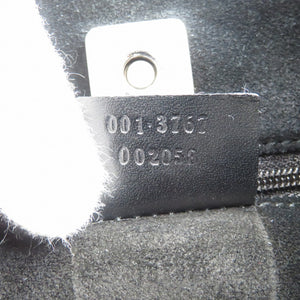 美品 グッチ 001-3767 002058 スウェード シルバー金具 ブラック ワンショルダーバッグ 0404【中古】GUCCI