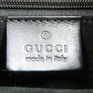 美品 グッチ 001-3767 002058 スウェード シルバー金具 ブラック ワンショルダーバッグ 0404【中古】GUCCI