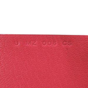 新品同様 エルメス カルヴィデュオ シェーブルシャムキラ ローズエクストリーム シルバー金具 U刻印(2022年製) コインケース 財布 赤 0415【中古】HERMES