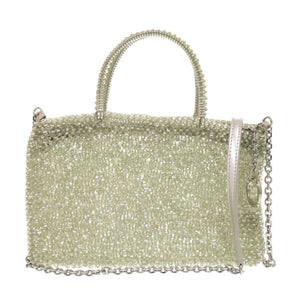 美品 アンテプリマ ワイヤーバッグ リナッシェレ PB19SC56L3 ARGENTO シルバー PVC ハンドバッグ 0423【中古】ANTEPRIMA