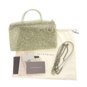 美品 アンテプリマ ワイヤーバッグ リナッシェレ PB19SC56L3 ARGENTO シルバー PVC ハンドバッグ 0423【中古】ANTEPRIMA