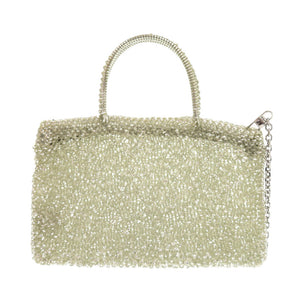 美品 アンテプリマ ワイヤーバッグ リナッシェレ PB19SC56L3 ARGENTO シルバー PVC ハンドバッグ 0423【中古】ANTEPRIMA