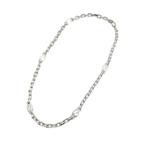 美品 グッチ インターロッキングG  シルバー925 ネックレス 0431【中古】GUCCI