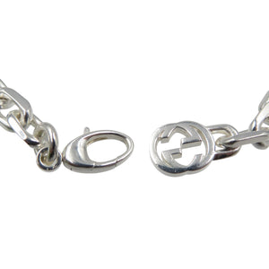 美品 グッチ インターロッキングG  シルバー925 ネックレス 0431【中古】GUCCI