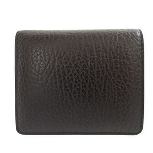 新品同様 メゾンマルジェラ S56UI0140 ICチップ レザー ブラック 黒 2つ折り財布 財布 0438【中古】Maison Margiela