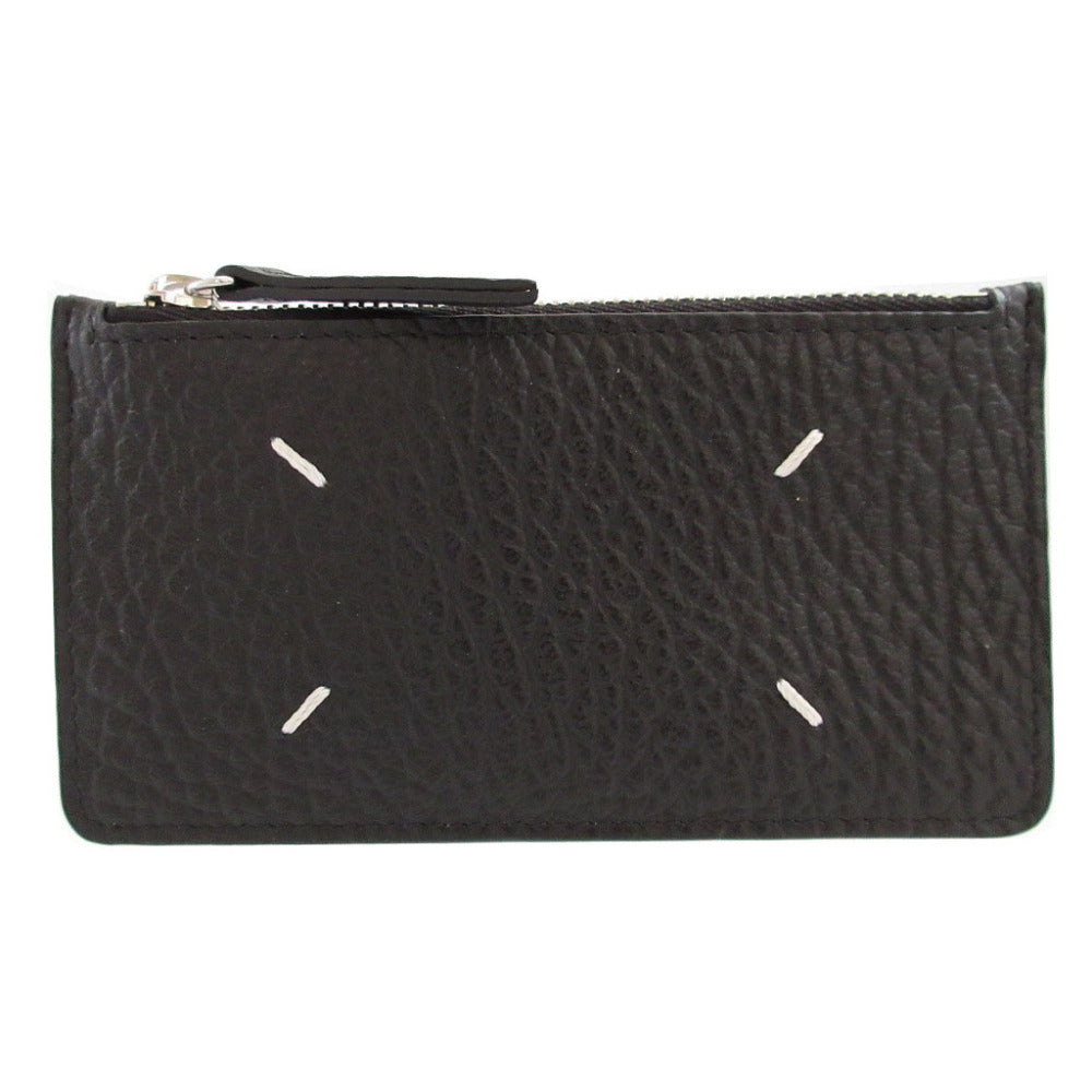 未使用 メゾンマルジェラ S56UI0143 ICチップ レザー ブラック 黒 カードケース 0439 【中古】Maison Margiela