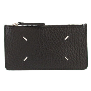 未使用 メゾンマルジェラ S56UI0143 ICチップ レザー ブラック 黒 カードケース 0439 【中古】Maison Margiela