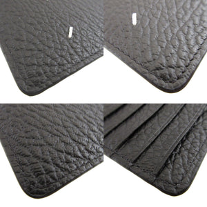 未使用 メゾンマルジェラ S56UI0143 ICチップ レザー ブラック 黒 カードケース 0439 【中古】Maison Margiela