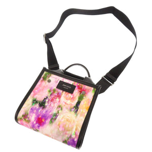 美品 ジミーチュウ 花柄 ナイロン レザー マルチカラー 2WAY ミニバッグ ハンドバッグ ショルダーバッグ 0455【中古】JIMMY CHOO