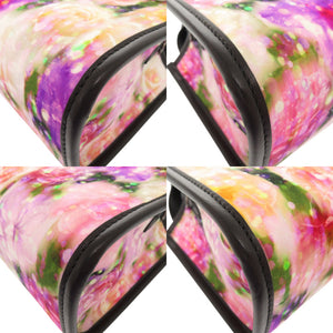 美品 ジミーチュウ 花柄 ナイロン レザー マルチカラー 2WAY ミニバッグ ハンドバッグ ショルダーバッグ 0455【中古】JIMMY CHOO