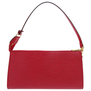 新品同様 ルイ ヴィトン ポシェット アクセソワ―ル アクセサリーポーチ エピ M52947 カスティリアンレッド ポーチ LV 0457【中古】LOUIS VUITTON