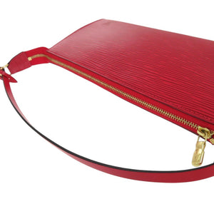 新品同様 ルイ ヴィトン ポシェット アクセソワ―ル アクセサリーポーチ エピ M52947 カスティリアンレッド ポーチ LV 0457【中古】LOUIS VUITTON