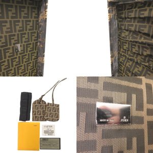 フェンディ VINTAGE ズッカ カモフラージュ 7VV060 PVC ベージュ トランク 迷彩 0467【中古】FENDI