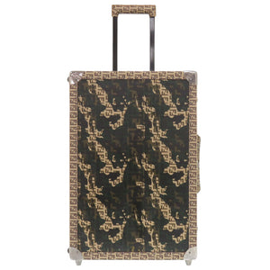 フェンディ VINTAGE ズッカ カモフラージュ 7VV060 PVC ベージュ トランク 迷彩 0467【中古】FENDI