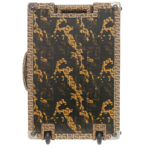 フェンディ VINTAGE ズッカ カモフラージュ 7VV060 PVC ベージュ トランク 迷彩 0467【中古】FENDI