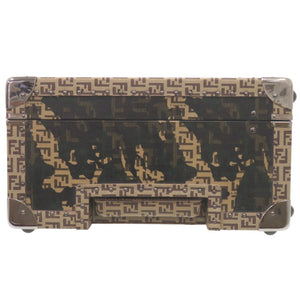 フェンディ VINTAGE ズッカ カモフラージュ 7VV060 PVC ベージュ トランク 迷彩 0467【中古】FENDI