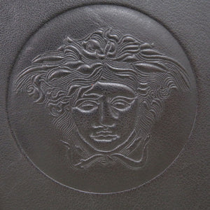 美品 ジャンニ ヴェルサーチ メデューサ アクセサリーケース BOX ボックス レザー ブラック 0469【中古】Gianni Versace