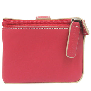 美品 ロエベ ポーチ レザー ロゴ 小物入れ コスメポーチ レッド 0470【中古】LOEWE