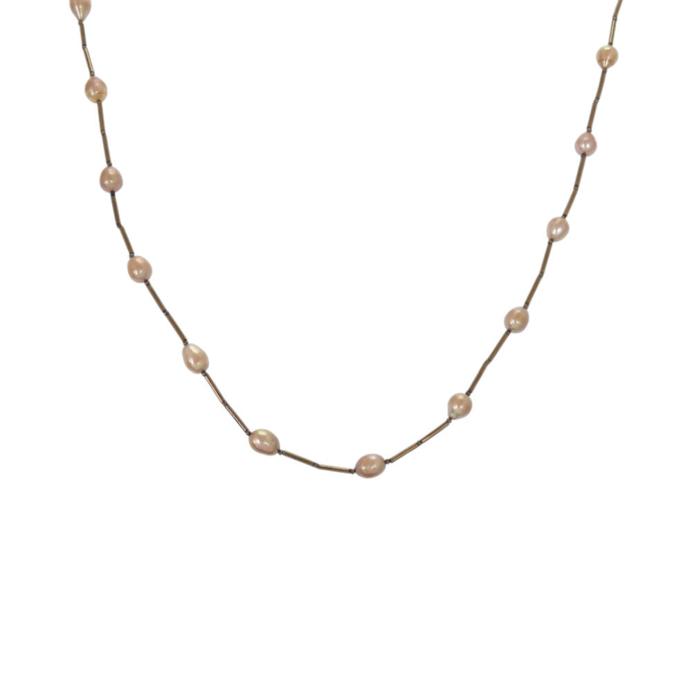 美品 ヴァンドーム ピアス セット ブロンズゴールド ネックレス 0475【中古】VANDOME