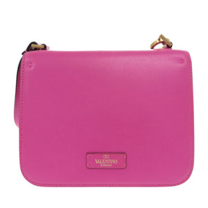 美品 ヴァレンティノ・ガラヴァーニ Vスリング レザー ピンク ショルダーバッグ 0485【中古】Valentino Garavani