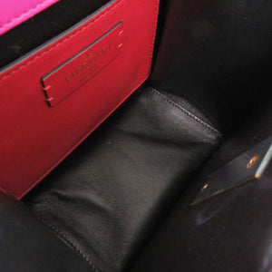 美品 ヴァレンティノ・ガラヴァーニ Vスリング レザー ピンク ショルダーバッグ 0485【中古】Valentino Garavani