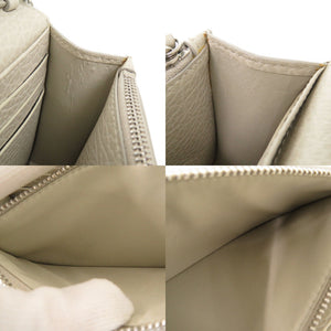 新品同様 メゾン マルジェラ S56UI0147 レザー ホワイト チェーンウォレット ショルダーバッグ 0488【中古】Maison Margiela