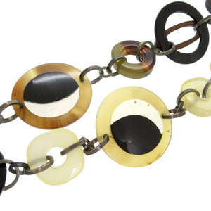 美品 マルニ サークル チェーンネックレス CLMEC03A00 プラスチック ウッド SAVANA 0513【中古】MARNI