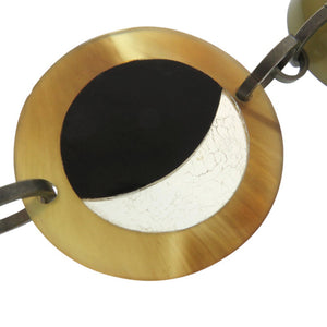 美品 マルニ サークル チェーンネックレス CLMEC03A00 プラスチック ウッド SAVANA 0513【中古】MARNI