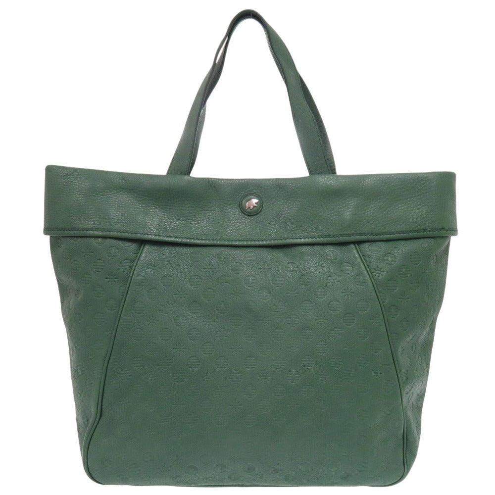 美品 ハンティングワールド レザー グリーン トートバッグ 緑 0519【中古】HUNTING WORLD