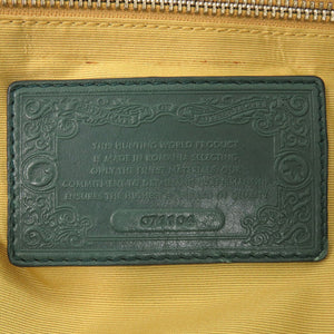 美品 ハンティングワールド レザー グリーン トートバッグ 緑 0519【中古】HUNTING WORLD