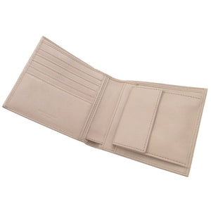 未使用 ハンティングワールド アイリー レザー アイボリー 2つ折り財布 財布 0520【中古】HUNTING WORLD