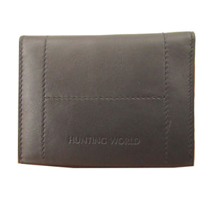 未使用 ハンティングワールド アイリー レザー ネイビー 紺 パスケース カードケース 0523【中古】HUNTING WORLD