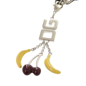 美品 ドルチェアンドガッバーナ バナナ チェリー ロゴチャーム ペンダント BJ0228 真鍮 イエロー ネックレス 0524【中古】DOLCE&GABBANA