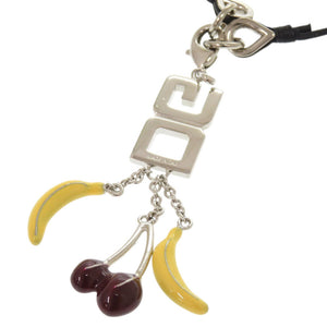 美品 ドルチェアンドガッバーナ バナナ チェリー ロゴチャーム ペンダント BJ0228 真鍮 イエロー ネックレス 0524【中古】DOLCE&GABBANA