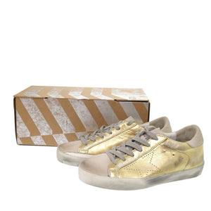 未使用 ゴールデングース スーパースター G32WS590.E69 サイズ36 レザー ゴールド スニーカー 0528【中古】GOLDEN GOOSE