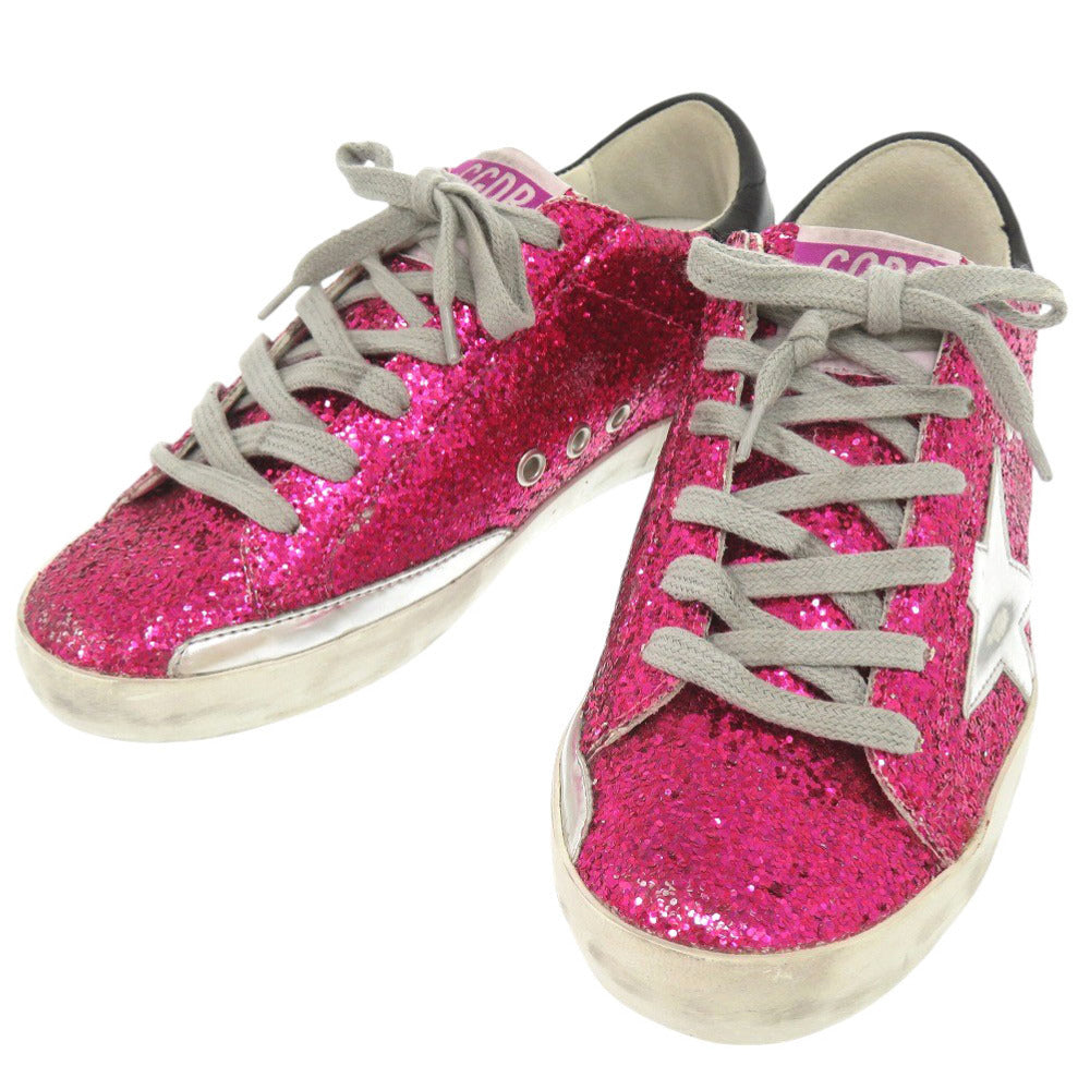 未使用品 ゴールデングース スーパースター グリッター G32WS590.G45 サイズ35 レザー ピンク スニーカー 0529【中古】GOLDEN GOOSE