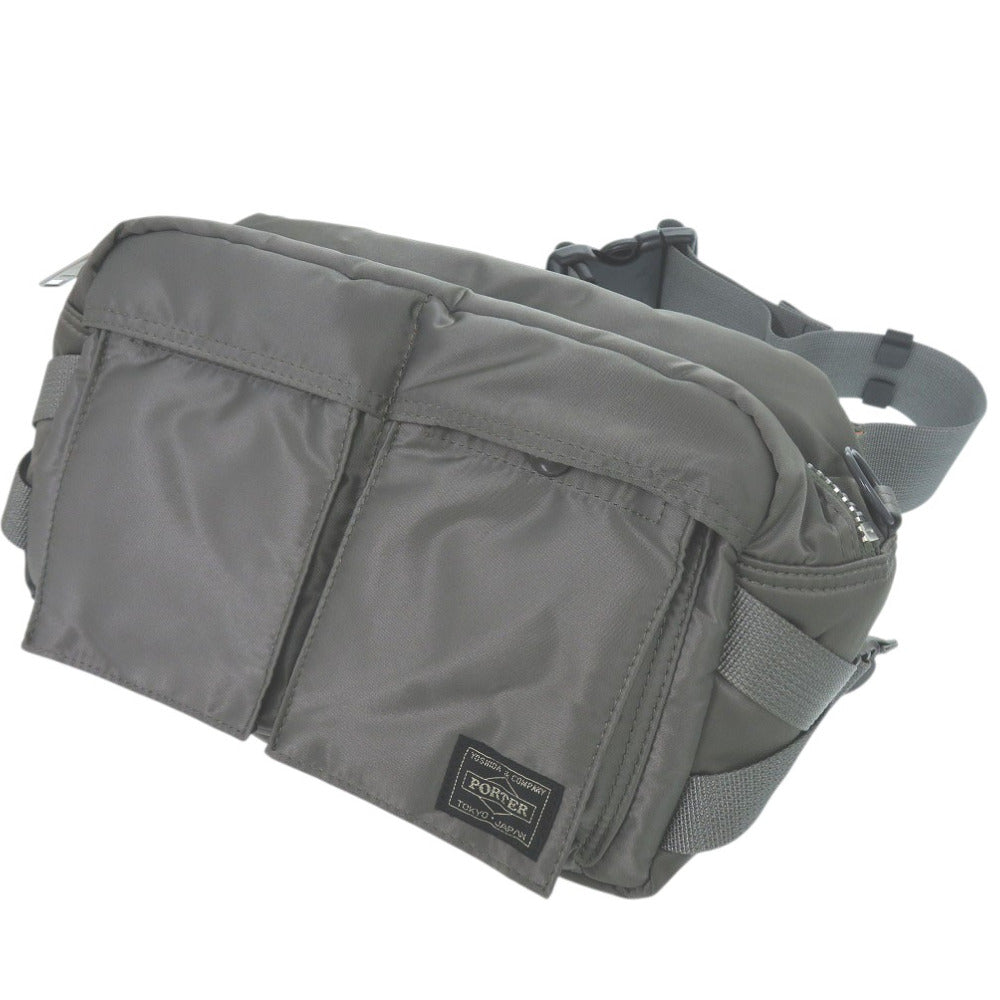 美品 吉田カバン ポーター PORTER タンカー TANKER ボディバッグ 2WAY ウエストバッグ ナイロン グレー 0537【中古】YOSHIDA & CO. LTD.