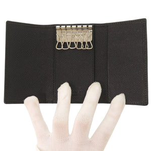 美品 ブルガリ ブルガリ ブルガリ 6連 30422 レザー ブラック キーケース 黒 0541【中古】BVLGARI メンズ