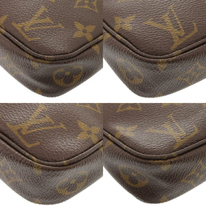 ルイ ヴィトン ポシェット アクセソワール モノグラム M51980 ブラウン アクセサリーポーチ LV 0546【中古】LOUIS VUITTON